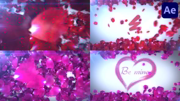 Videohive Roses Logo Transition for After Effects