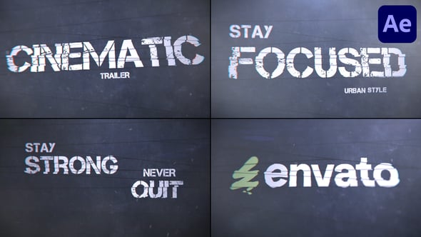 Videohive Cinematic Trailer for After Effects 56198044