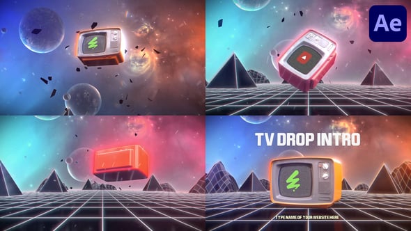 Videohive TV Drop Intro for After Effects 56153771