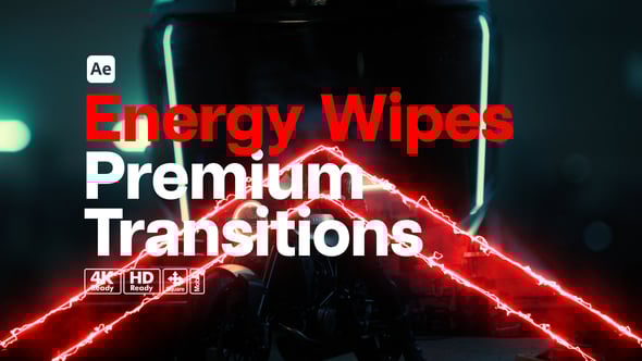 Videohive Premium Transitions Energy Wipes