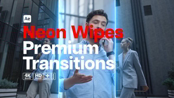 Videohive Premium Transitions Neon Wipes