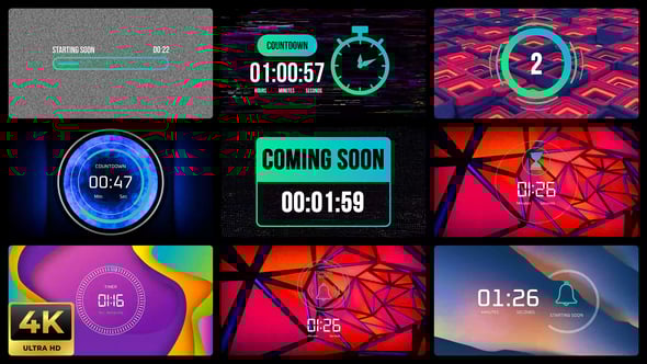 Videohive Coming Soon Countdown Timer UI Element