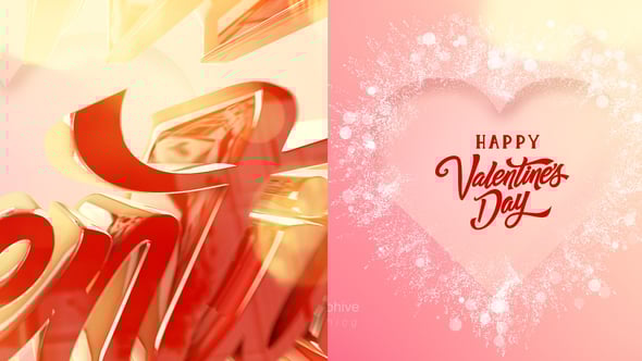 Videohive 3D Valentine Intro