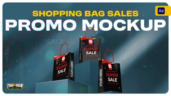 Videohive Shopping Bag Sales Promo Mockup