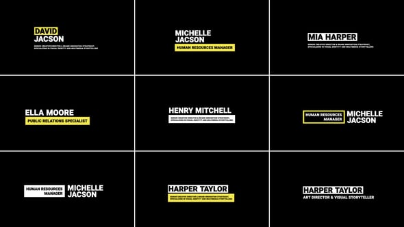 Videohive Minimal Lower Thirds | AE 56583390