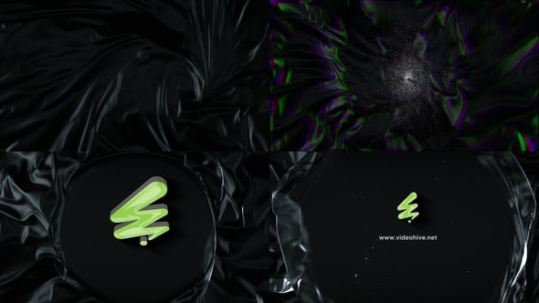 Videohive Black Cloth wave logo Reveal