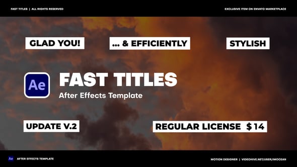 Videohive Fast Titles 56196719