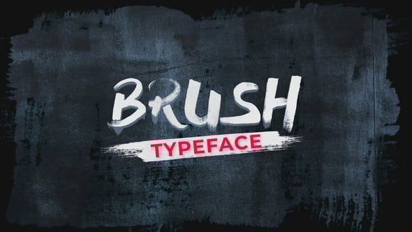 Videohive Brush Animated Font 56081294