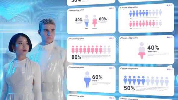 Videohive People Charts Infographics