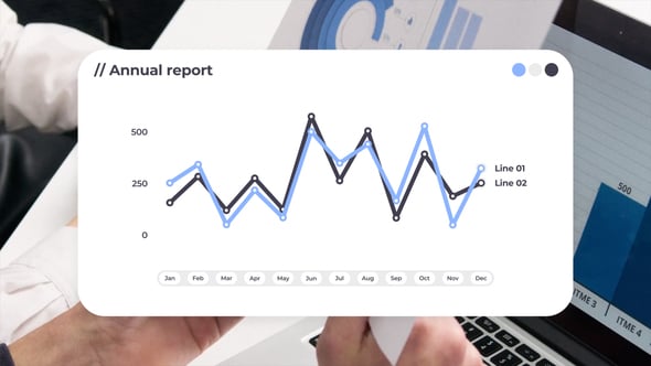 Videohive Line Graph Chart Infographics 56556722