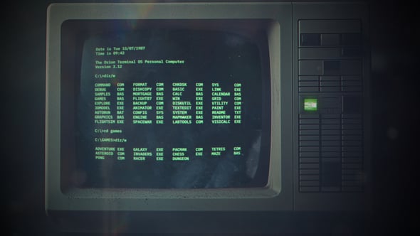 Videohive Retro BootUp Logo