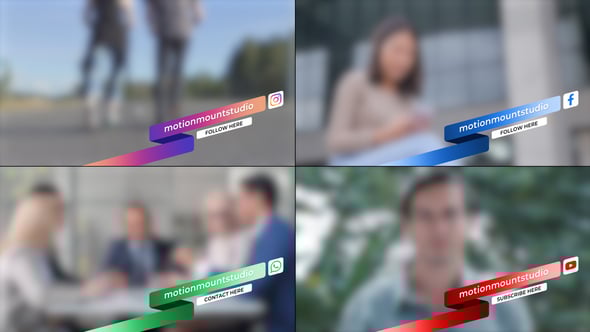 Videohive Social Media Lower Thirds 56490854