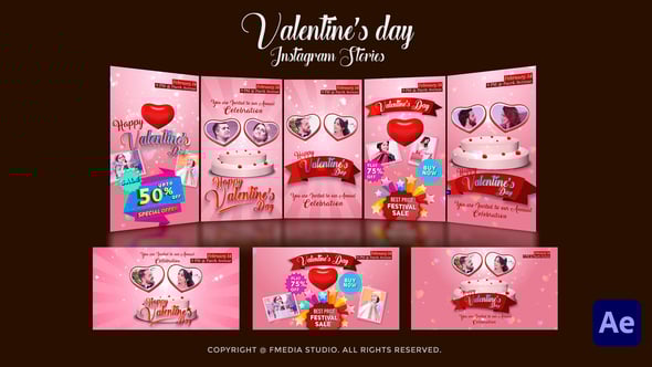 Videohive Valentine’s day Instagram Stories