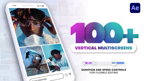 Videohive Vertical Multiscreen Transitions