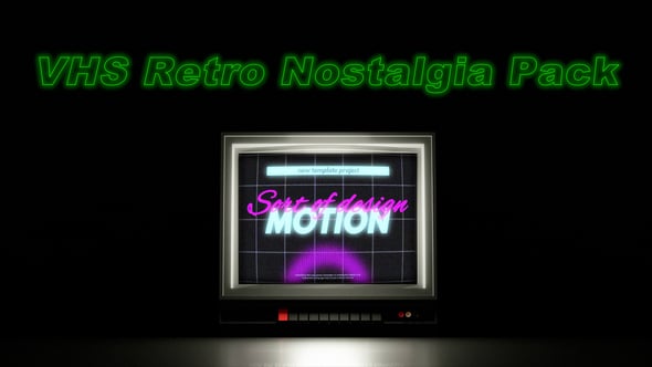Videohive VHS Retro Nostalgia Pack