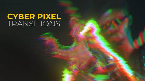 Videohive Cyber Pixel Transitions | After Effects