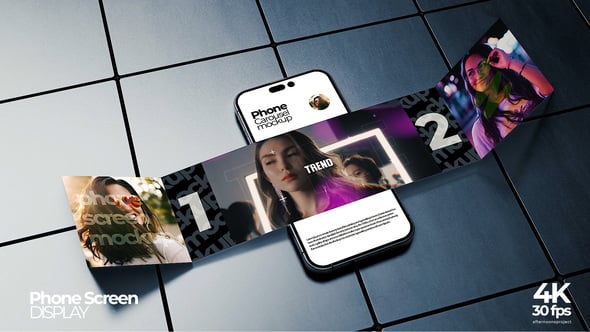 Videohive Caraousel Phone Screen Mockup