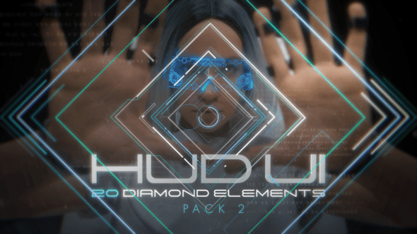 Videohive Hud UI Diamond Elements – Pack 2