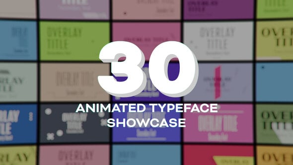 Videohive Animated Typeface Showcase