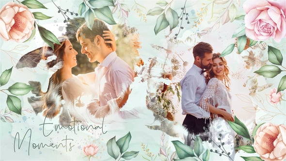 Videohive Watercolor Wedding Slideshow