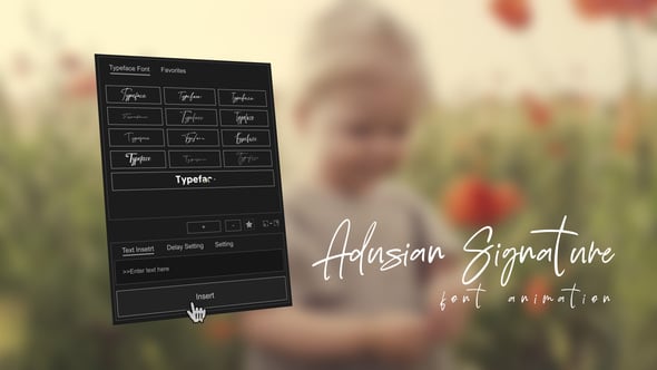 Videohive Animated Typeface – Adusian Signature