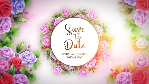 Videohive Floral Wedding Invitation 56367557