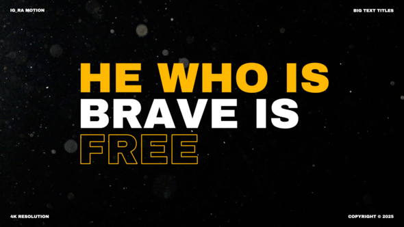Videohive Big Text Titles | AE