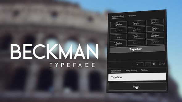 Videohive Animated Typeface – Beckman