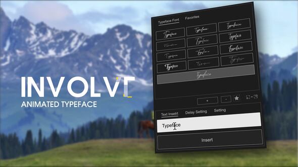 Videohive Animated Typeface – Involve