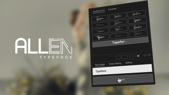 Videohive Animated Typeface – Allen