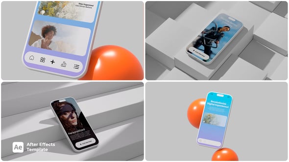 Videohive White Minimal Phone Mockup