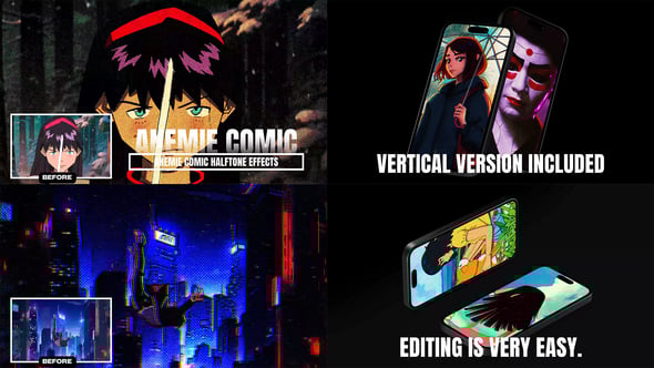 Videohive Anemie Comic Halftone Effects