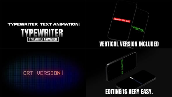 Videohive Typewriter animation Pack