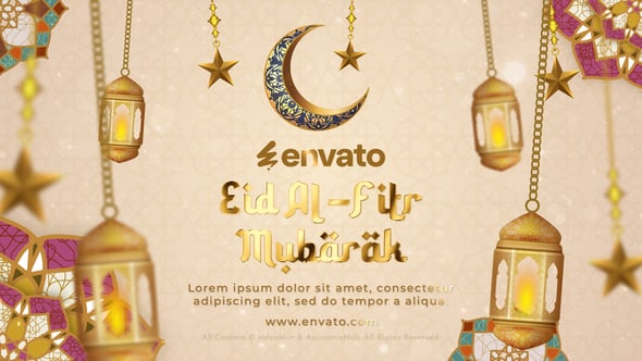 Videohive Eid Al-Fitr Mubarak Greetings Intro