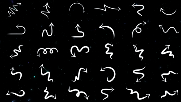Videohive Hand Drawn Arrows Pack 56300953
