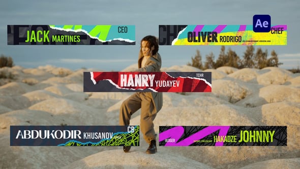 Videohive Paper Lower Thirds