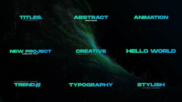 Videohive Animated Typography | AE