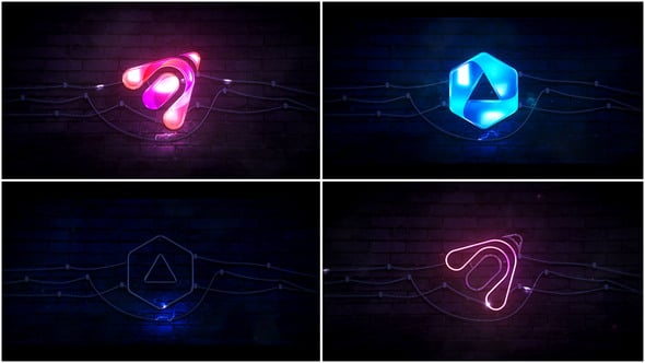 Videohive Neon Logo Animation