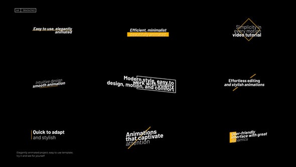 Videohive Animated Titles | After Effects 56383569