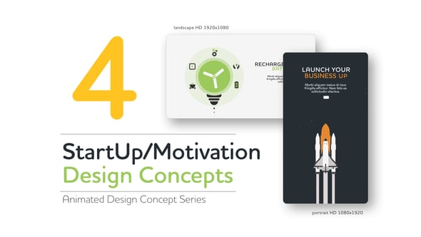 Videohive Start Up Motivation Design Concept