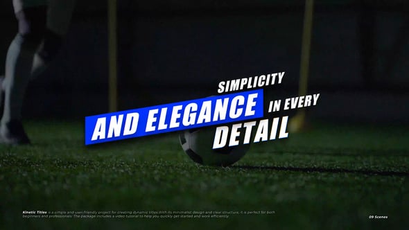 Videohive Kinetic Titles +RGB  AE