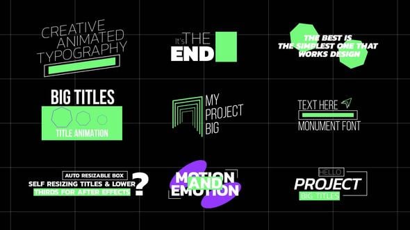 Videohive Big Text Animation | AE 56100151