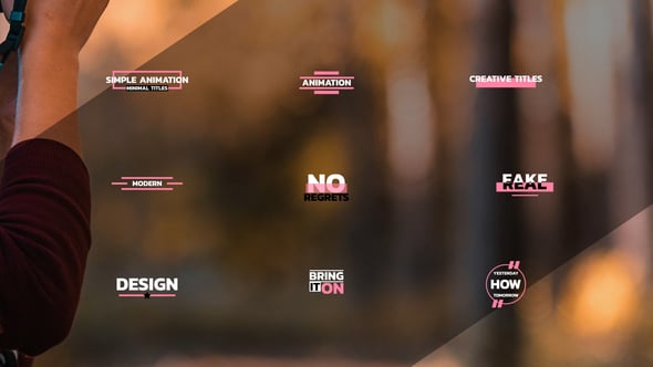 Videohive Simple Titles 55110644
