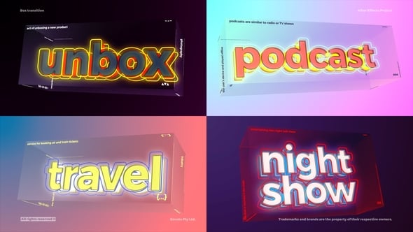 Videohive Titles Transition – Box Transition
