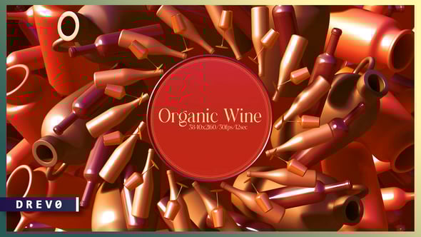 Videohive Organic Wine/ Сocktail/ White Red Wine/ Beer/ Alcohol/ Bar/ Drinks/ Italy/ Georgia/ France/ Grape