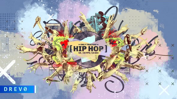Videohive Hip-Hop Intro/ True Rap Music/ City/ New York/ Brush/ Gangsta/ Dynamic/ Street/ Basketball/ Urban