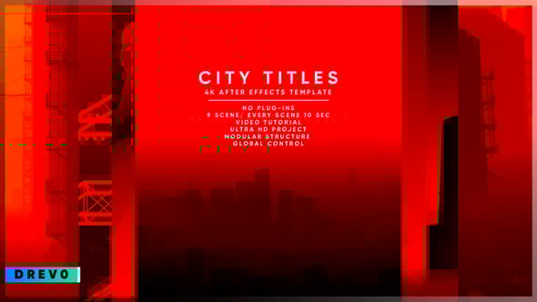 Videohive City Titles Sequence/ Cinematic/ Art/Netflix/ Strikes Against Racism/ USA/ Politics/ Police/ Crime I