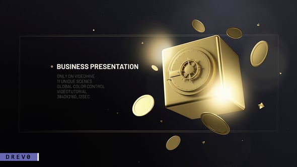 Videohive Business Presentation 4K/ Online Games/ Luxury/ Casino/ Hotel/ Gold/ Icons/ Elegant/ Platinum/ Event