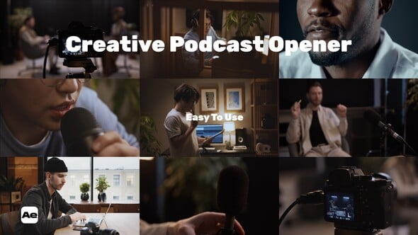 Videohive Creative Podcast Opener 56449456