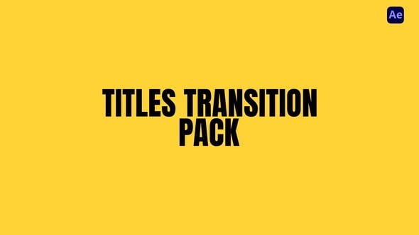 Videohive Titles Transition